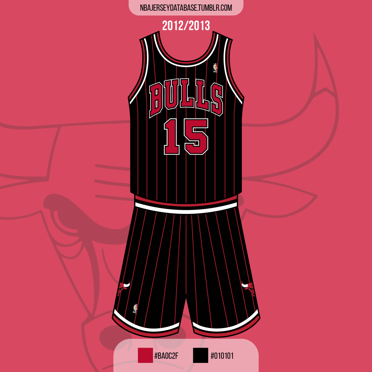NBA Jersey Database, Chicago Bulls Alternate Jersey 1995-1997