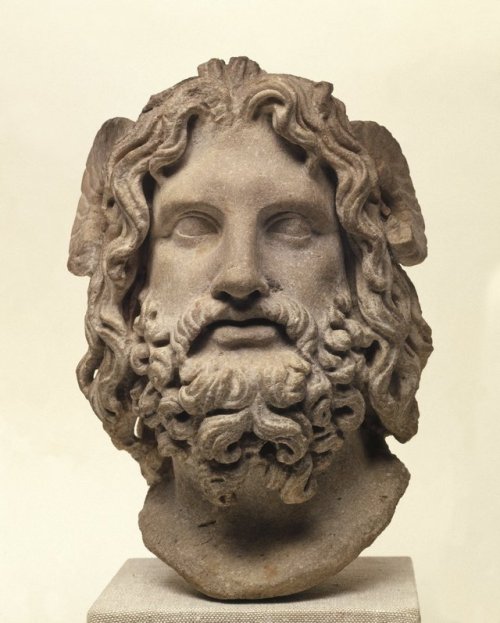 NOW ON VIEW in the Ancient Egyptian Art Galleries: The Head of Serapis is a beautiful example o