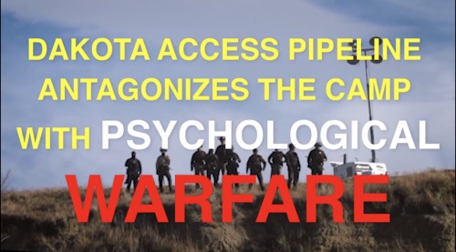 thepryncess:  There are militarized police, along with dapl personnel, who are terrorizing the water protectors at Standing Rock #NoDAPL  Source