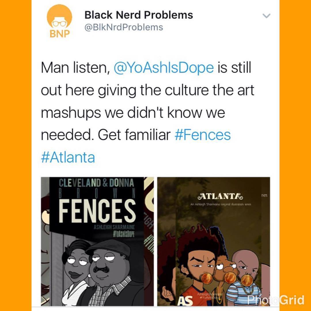 blacknerdproblems:  Once again, real recognize real! We see you @ashleighsharmaine