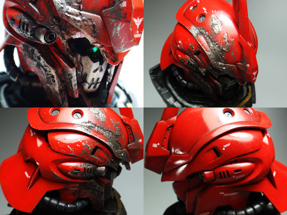 gunjap:  ガンプラ王２０１５ 1/48 Sinaju Head Display Model: “Return of