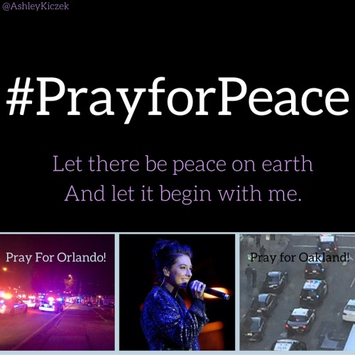 Let there be peace on earthAnd let it begin with me. #PrayforPeace #PrayforChristina #PrayforOrlando