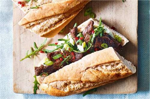 Korean bulgogi beef baguette