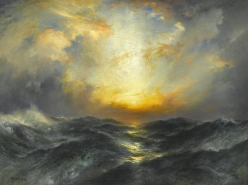 melodyandviolence: seascapes by Thomas Moran  (February 12, 1837 – August 25, 1926)