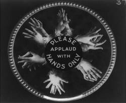 backstoryradio:  Lantern slides showing movie theater etiquette and announcements, circa 1912.  Excellent podcast etiquette for today as well, IOHO. Please, applaud with hands only as you listen to our latest.  All images via Library of Congress. 