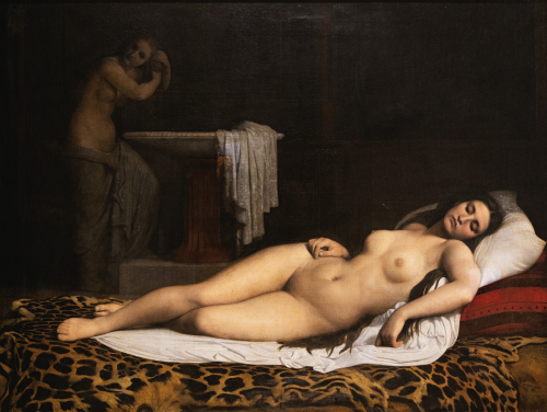 Dominique Louis Féréol Papety [French. 1815 - 1849]The Odalisque. 1839- Slavery gave rise to the fig