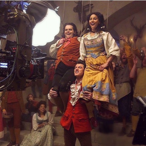 lukevanski:bethwilletts‪: #Bts..the day we shot Gaston. myself &amp; @joshgad hanging around on the 