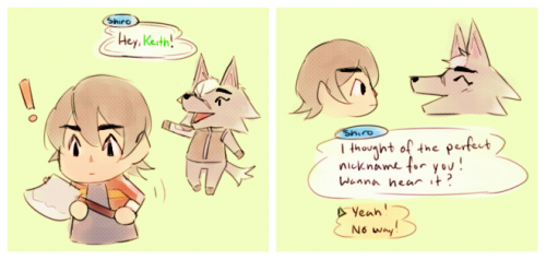 sheith x animal crossing&hellip;&hellip;&hellip;.i love villager wolf!shiro.. cries&hellip;.also whe