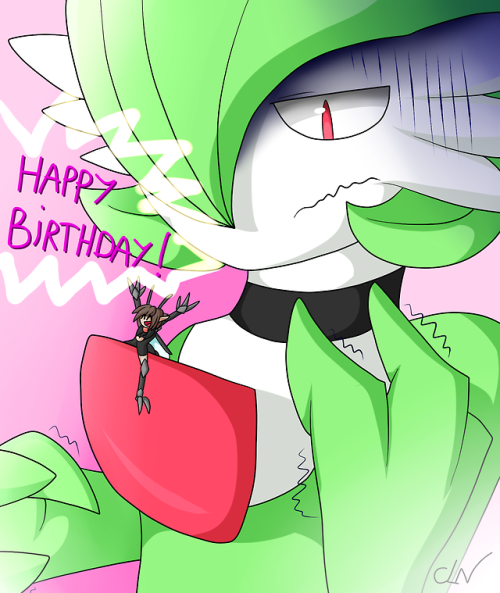 smolbelze:
“ I’m not ALWAYS up to weird lewd stuff. Sometimes I just wanna wish an awesome person a happy birthday from the comfort of their Gardevoir’s chest horn! So, on that note, happy (kind of late unless you count the DA post I made two days...