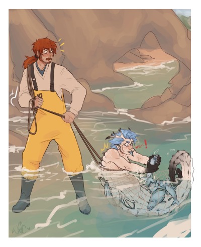 wulvercazz:wulvercazz:wulvercazz:still thinking about this AU,,, May can’t come fast enough 🐟💕Deep Sea Au art chain😌✨There’s now a fic btw💕More artt🥰💦 (chapter 2 is up btw)