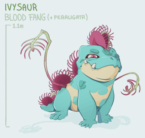 alyzian - If Bulbasaur had a Feraligatr father…Snappier.Angrier.