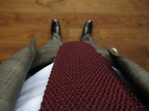 Oger DFS suit Finamore shirt Boivin knit tie Charvet PS Cleverley MTO shoes