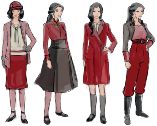 benditlikekorra:MD: Seeing all these concepts of Asami’s outfit together really reminds me how impor