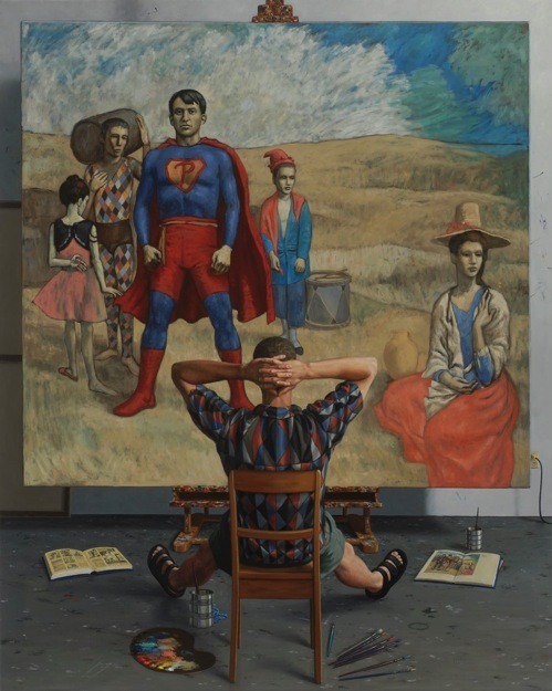 Mark Lang Saltimbancooil on canvas - 2009