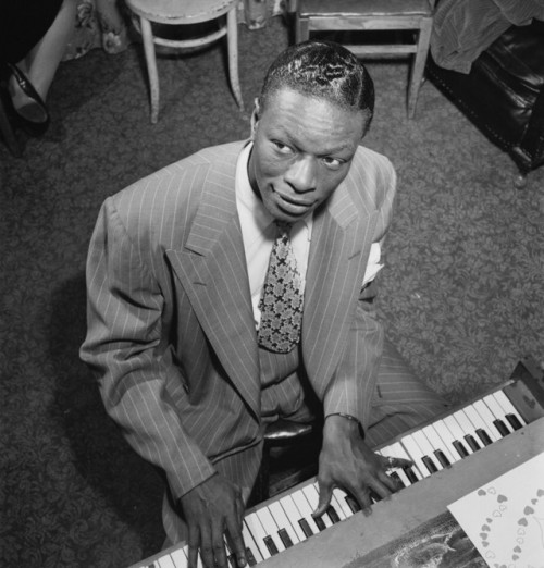 lagonegirl: Nat King Cole   1917-1965  Nat King Cole enjoyed hugely successful careers in both jazz, as a pianist and group leader, and popular music as a singer. He bridged many worlds of entertainment, and was a mellow-voiced artistic ambassador to