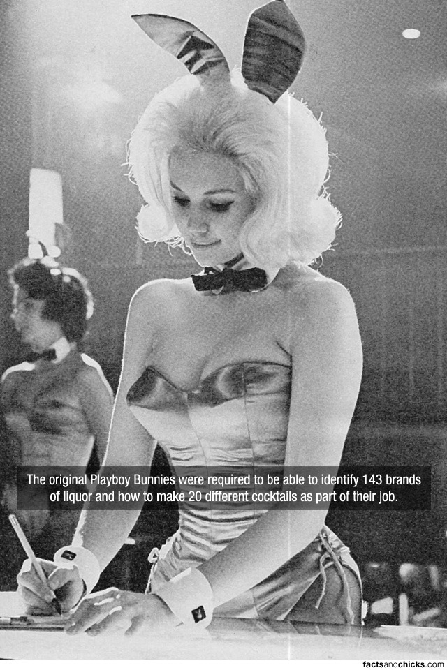 factsandchicks:  The original Playboy Bunnies were required to be able to identify