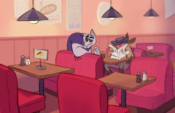 moopdrea: Mothman and wolfman are two friends who hang out sometimes