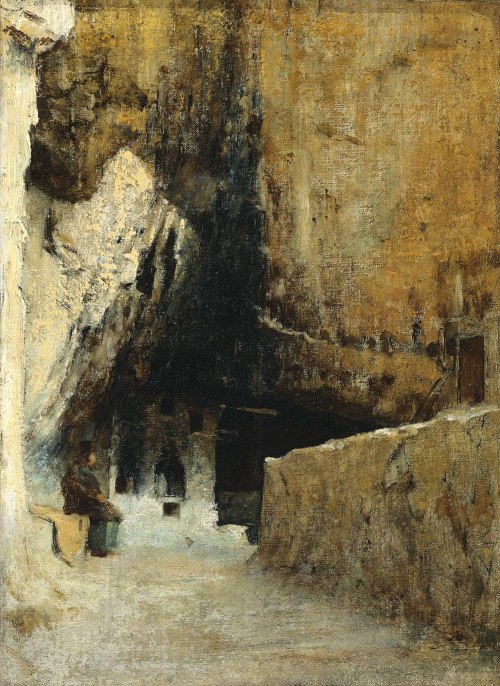 luminous-void: Vasily Vereshchagin, Kitchen of the Monks in the Grotto, c. 1885