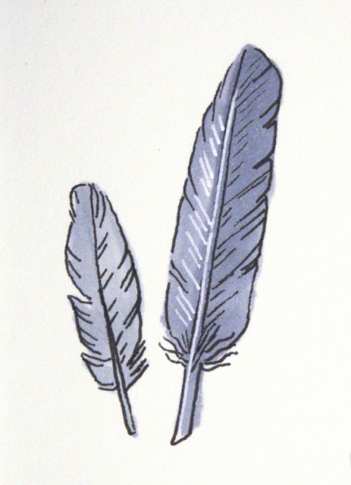 cubiart:  Marker and ink doodles.   Omg this is so adorable! 