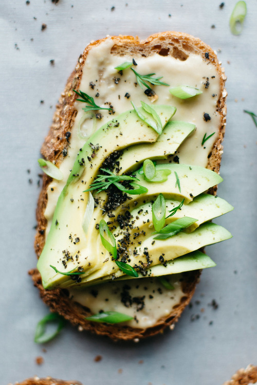 guardians-of-the-food: Miso Tahini Avocado Toast with Black Sesame Gomasio