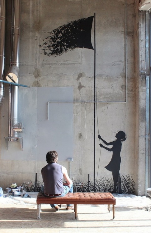 Porn Pics escapekit:  The work of Pejac Street artist Pejac makes