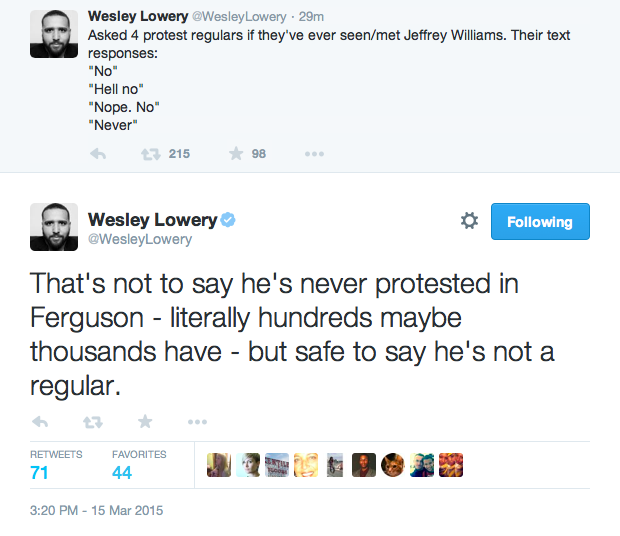 tashabilities:justice4mikebrown:March 15Jeffrey Williams has been arrested and charged