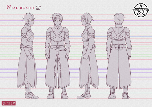 [2018-2019] “Nial Ruadh | WITCHBORN (Character Design)” by Chihiyro Concept Art of the m