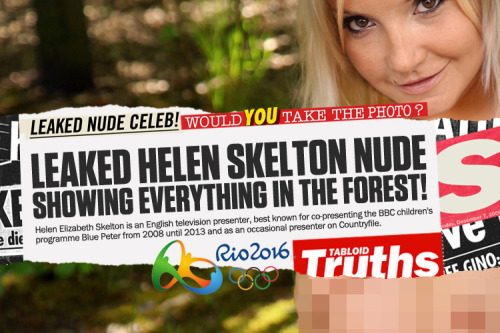 (via Leaked Rio 2016 Specials! Helen Skelton Nude In Stockings In A Forest!)