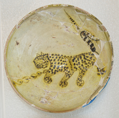 This Bowl Depicting a Cheetah dates to the 10th century CE and is believed to have been created in t