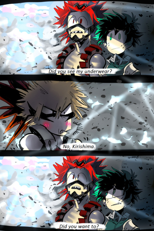 my deviantart:  https://zimandchowder4evr.deviantart.com/art/is-this-how-kiribaku-works-744179694