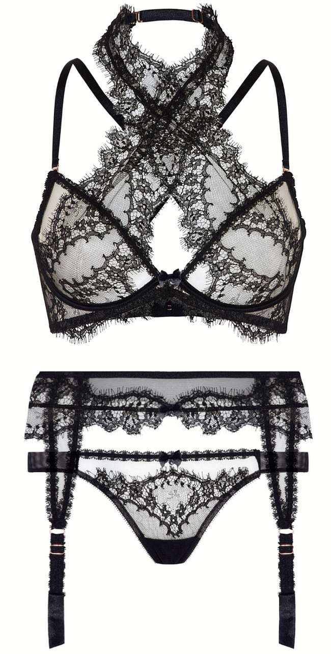 thelingerieaddict:martysimone:Myla London | “Compelling Lace” set SS15 CollectionUnf.