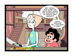 neoduskcomics:  Steven Universe: Something Something Pork RindsThis is a parody and I make no money off it.Updates every weekend.I have a DeviantArt or whatever.