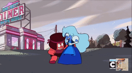 whatwouldtheindiansdo:  30 day SU meme: OTPs [¾] - Ruby/Sapphire“I’ve never had three eyes before…”“I’ve never had more than one! It was nice…”