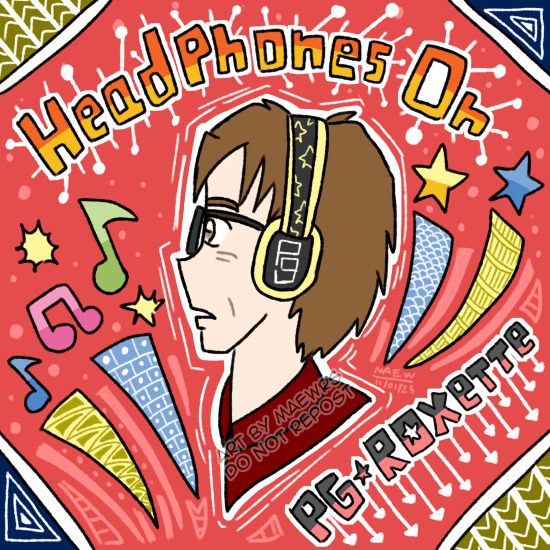 Headphones On! I feel like to do some digital doodle. And this one is going to be released as a single on Jan 13th. Drew it 