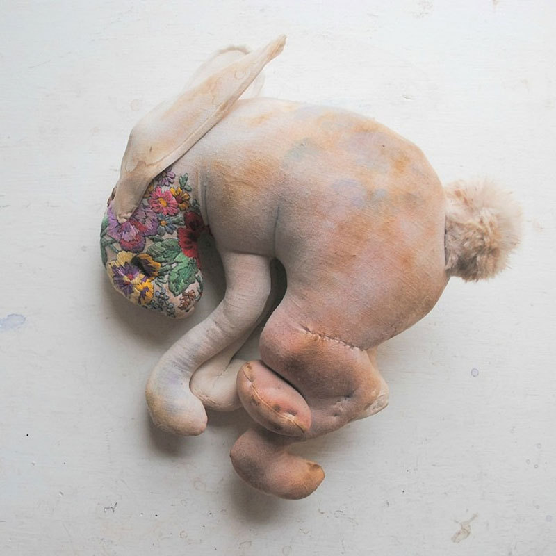 mayahan:  Textile creations using recycled materials by artist Mister Finch based