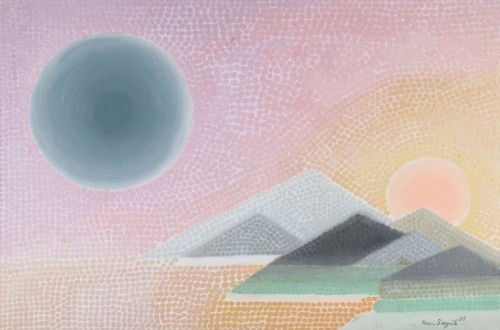 Nena Saguil (1924 - 1994) - Twilight of the Gods. 1985. Oil on canvas.