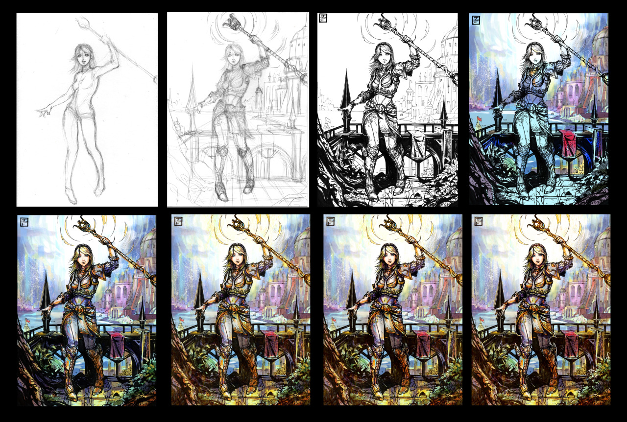 jessicafongarts:  Lux commission colored with some process steps~ Also, this was