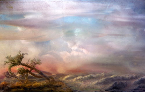 likeafieldmouse:Kim Keever“Miniature topographies inside 200-gallon fish tanks, based on traditional