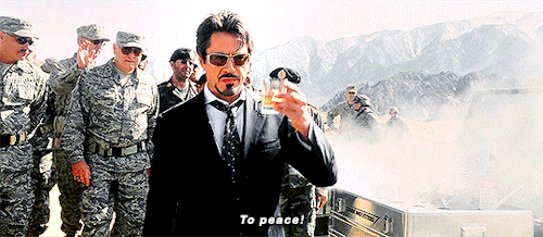 starkdnvers:tony + peace