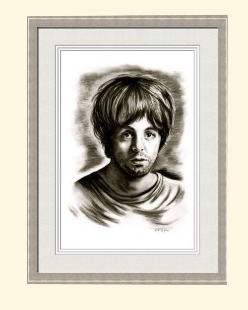 Hopefully you like my charcoal portrait drawing of Paul McCartney. ❤️⭐️ It’s one of 4 drawings