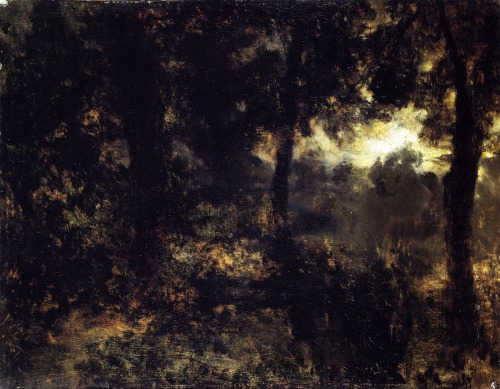 1910-again: Adolph von Menzel, Night in the Forest 1851