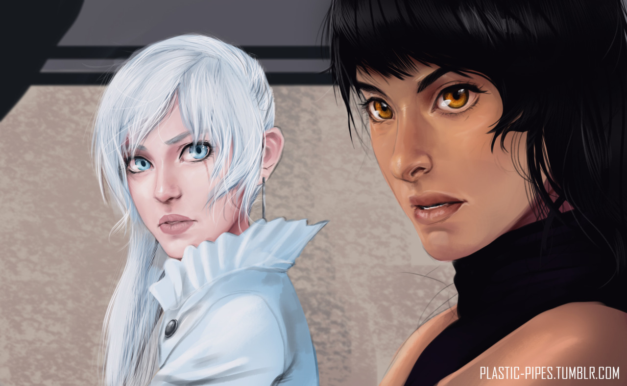 plastic-pipes:   Team RWBY +Pyrrha practice portraits I did over this week c: Haven’t