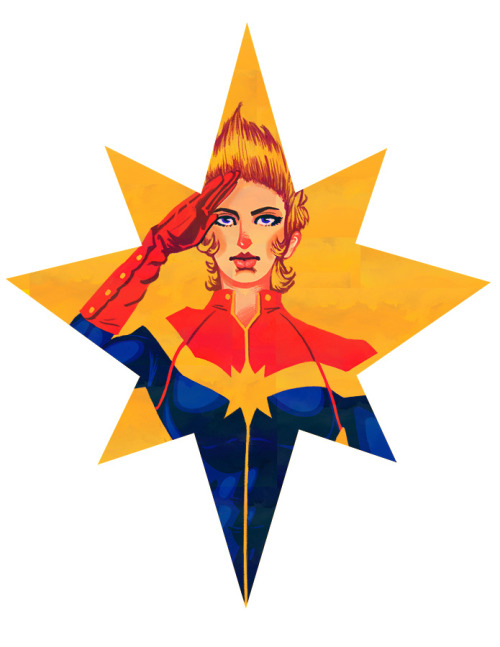batwomanbeyond:Captain Marvel by ~ArtsyPabster