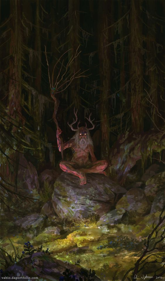 broomsick:  While I’m at it,my favorite Green Man/faun/forest god art(because I