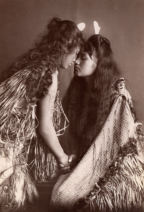  Maori women, New Zealand, c. 1900. 