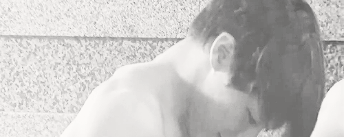 donggeun:  Minhyuk accidentally pulls his pants a little too low, showing off his