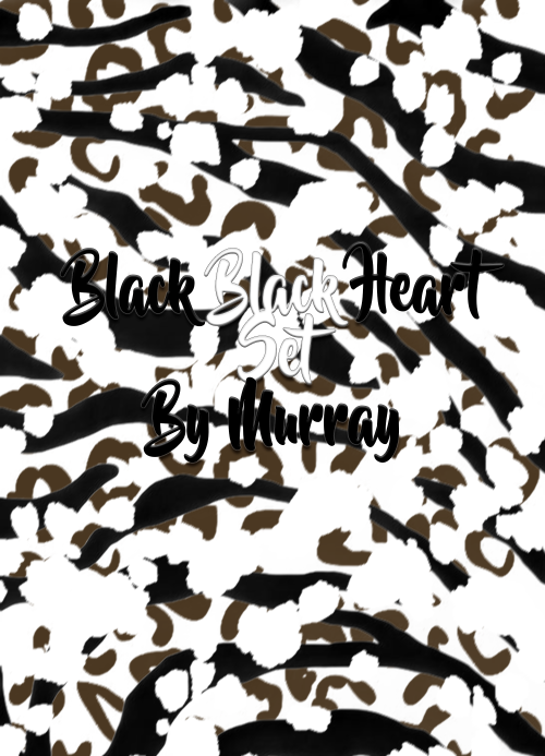 Black Black Heart Set By Murray