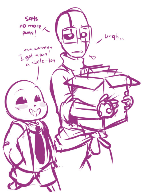 sketchit26:  sans and gaster (aka dork cutie) adult photos