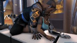 comandorekinsfm:  comandorekinsfm:  Hanzo X Symmetra That is the last Overwatch animation for now, I swear ! Mixtape Gfycat   Sorry for any obvious graphical glitches.. but I didn’t know the right settings without making it worse. :(     Fixed links