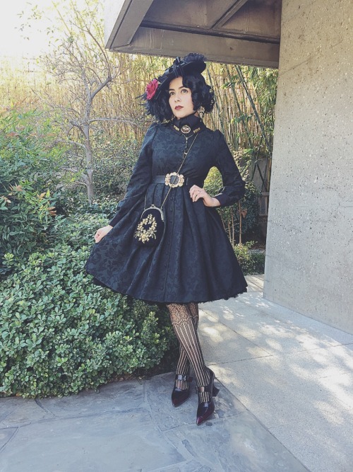 Green Sheglit dress I wore for International Lolita Day! Me and the rest of the Los Angeles communit